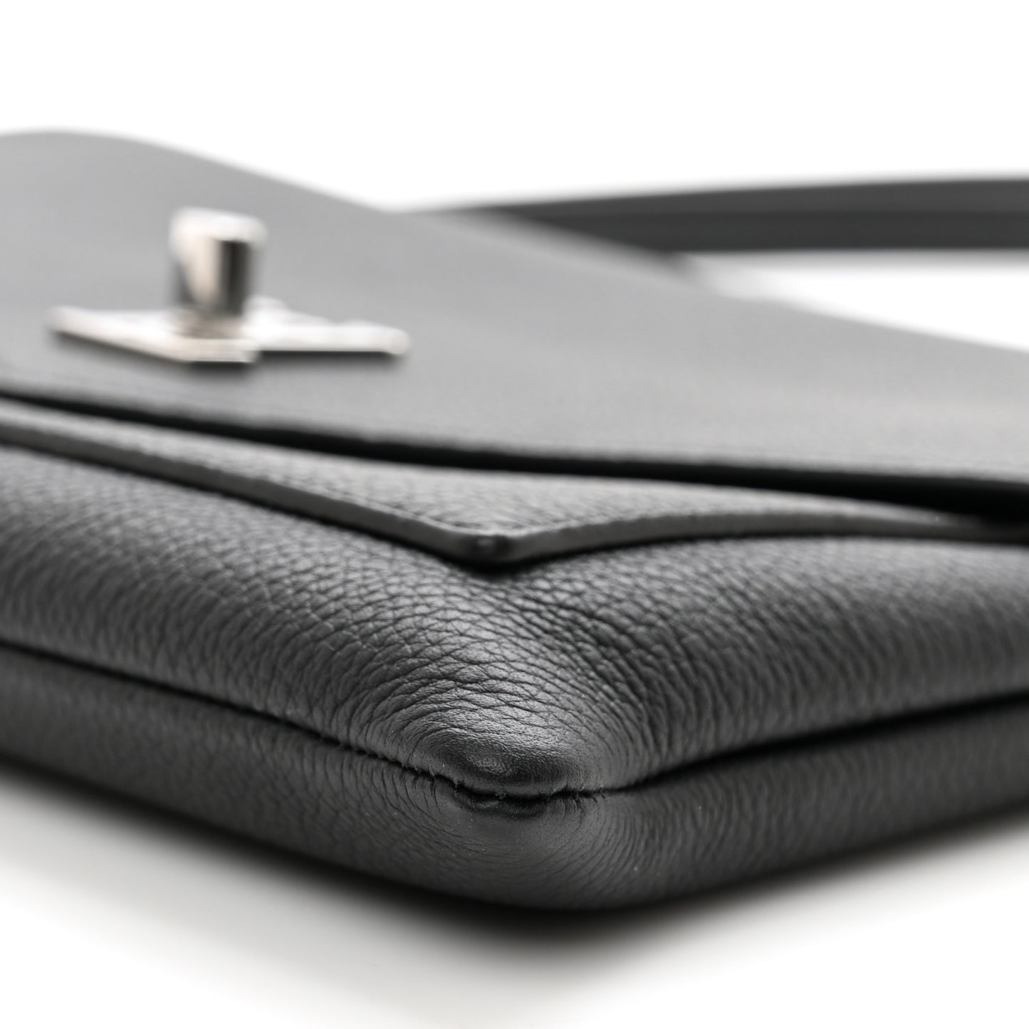 Soft Calfskin My Lockme Pochette Black
