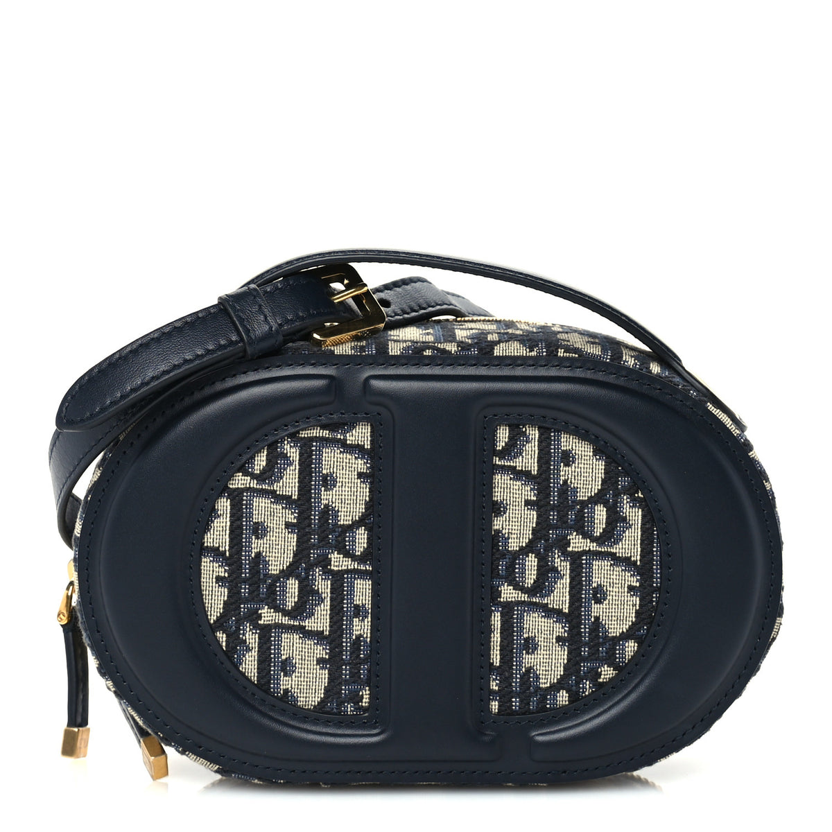 Christian Dior Oblique CD Signature Oval Crossbody Camera Bag Blue Multicolor 1 of 8