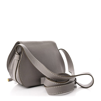 Chloe Calfskin Mini Marcie Round Crossbody Bag Cashmere Grey 3 of 7