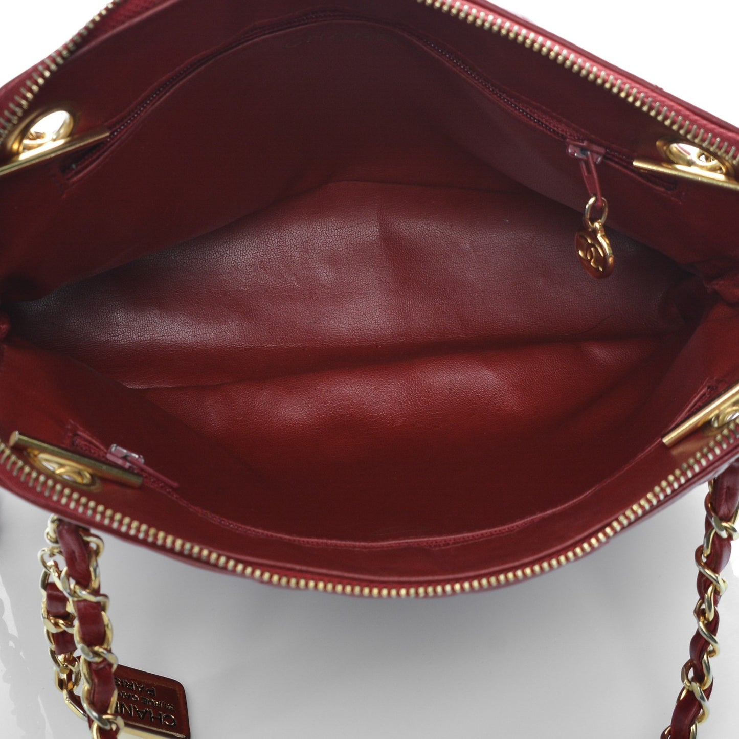 Lambskin Quilted Shoulder Bag Red