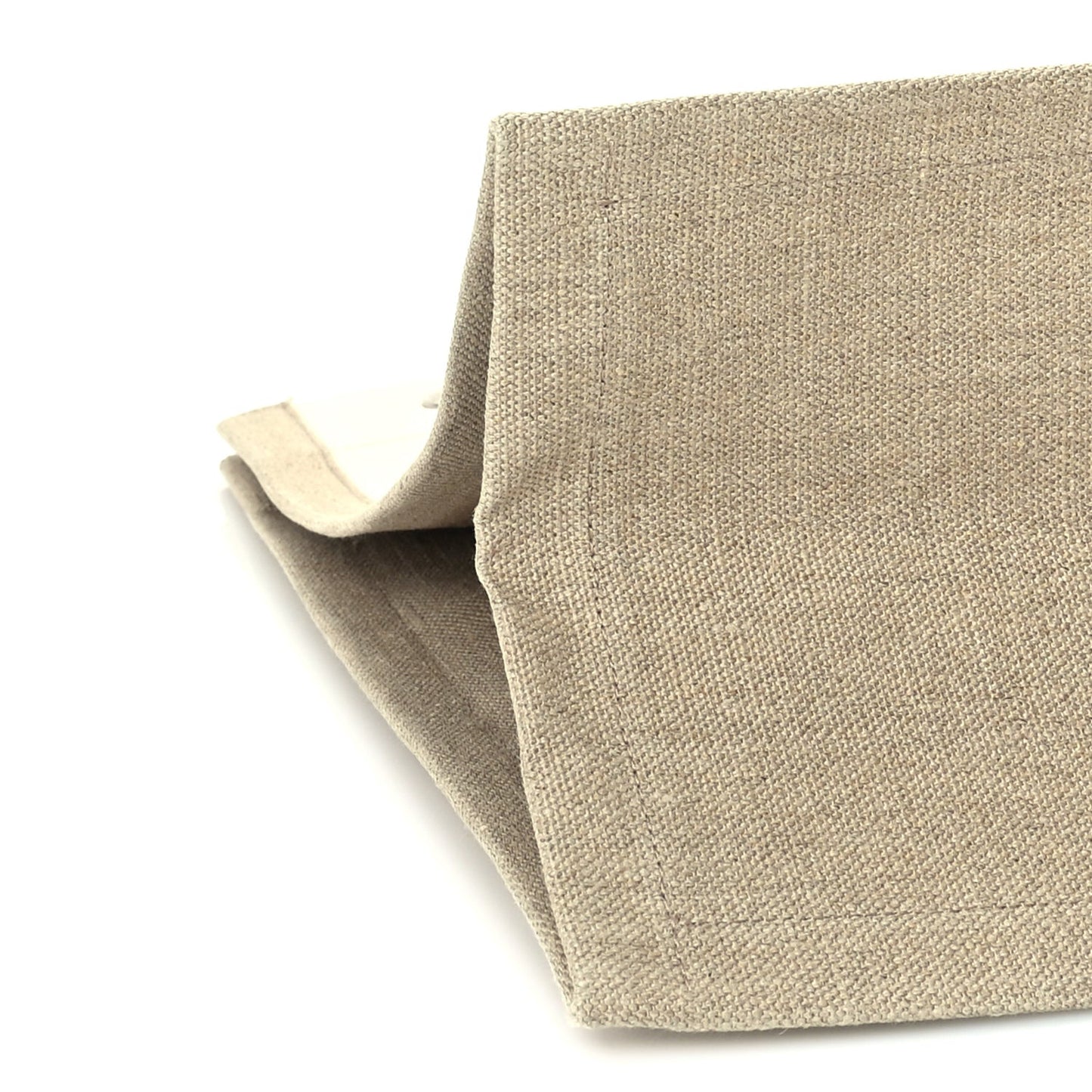 Linen Calfskin Small Rive Gauche Tote  Optic White