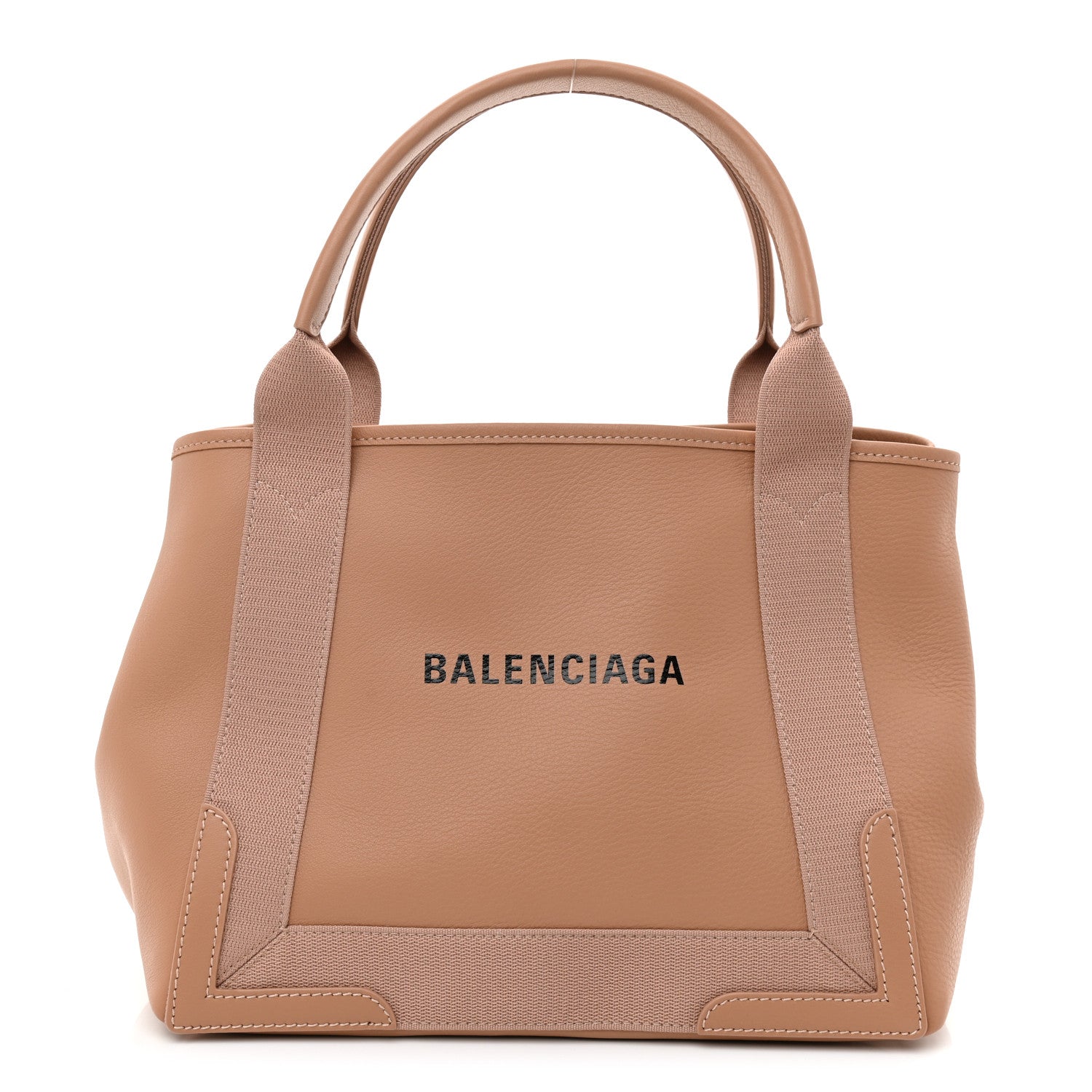 Balenciaga Nappa S Navy Cabas Beige Latte 3 of 10