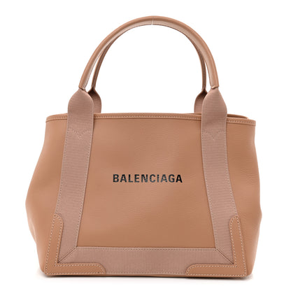 Balenciaga Nappa S Navy Cabas Beige Latte 3 of 10