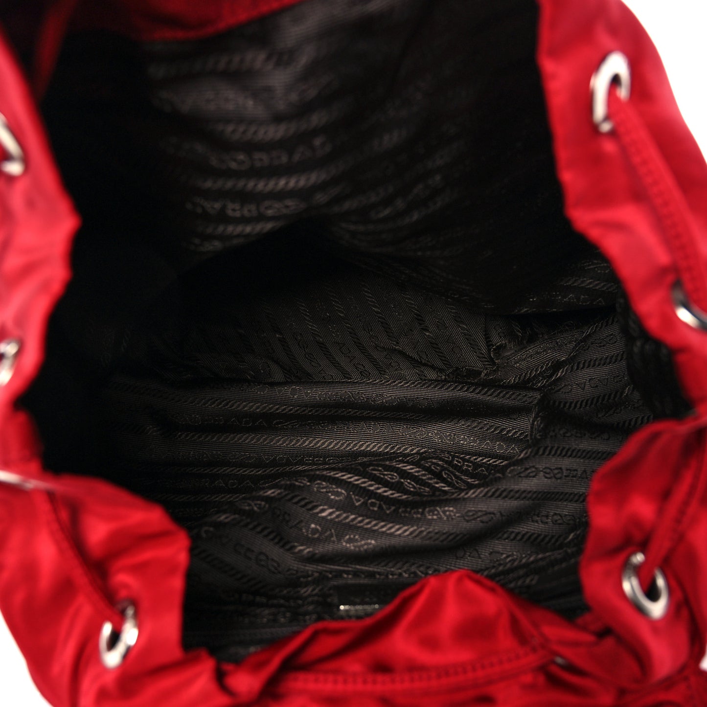 Nylon Vela Single Buckle Backpack Rosso