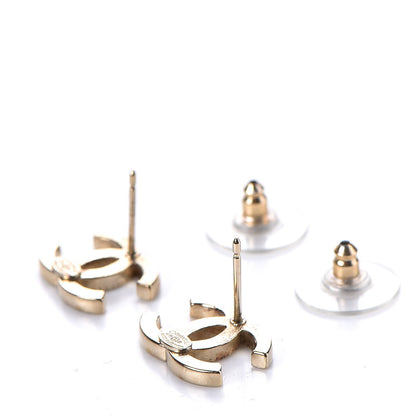 Chanel Crystal CC Earrings Gold 3 of 4