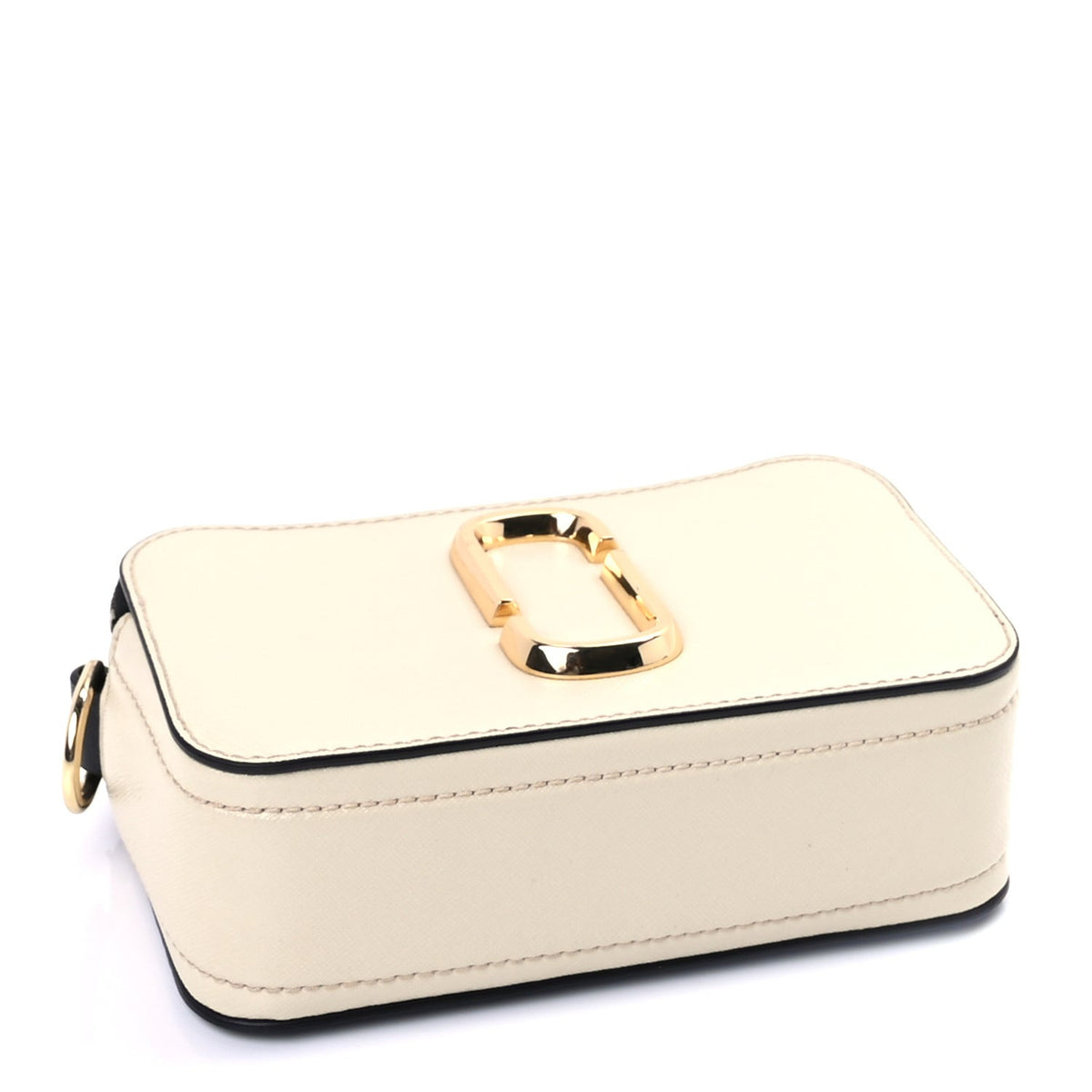 Saffiano Small Snapshot Camera Bag Cloud White Multicolor