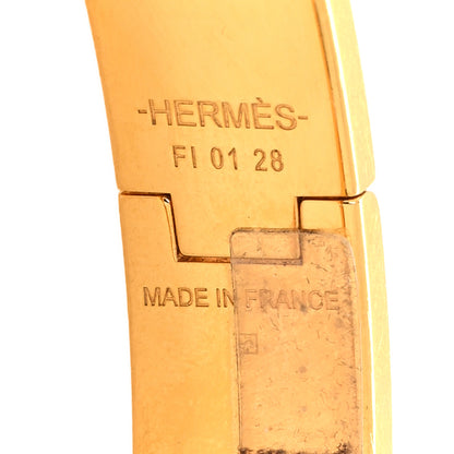 Hermes Enamel Narrow Clic Clac H Bracelet GM White 4 of 5
