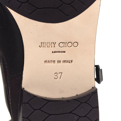 Jimmy Choo Suede Doreen Tall Boots 37 Brown 7 of 8