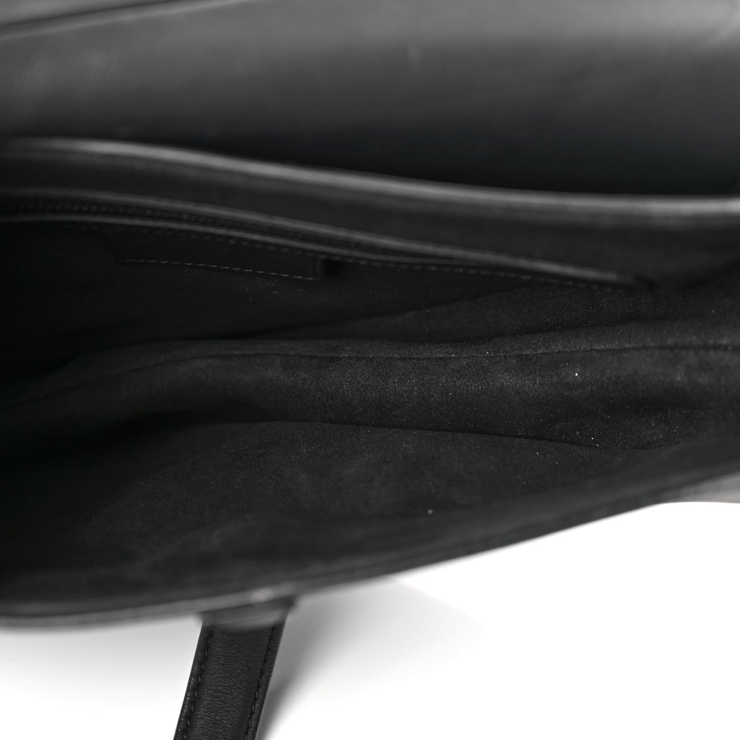 Ultra Matte Calfskin Saddle Bag Black