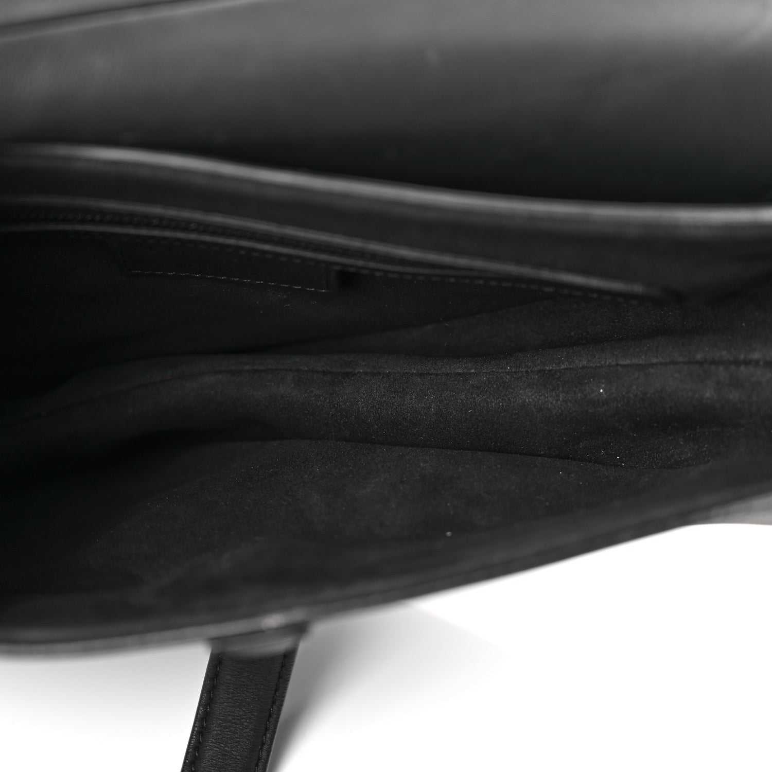Christian Dior Ultra Matte Calfskin Saddle Bag Black 4 of 10