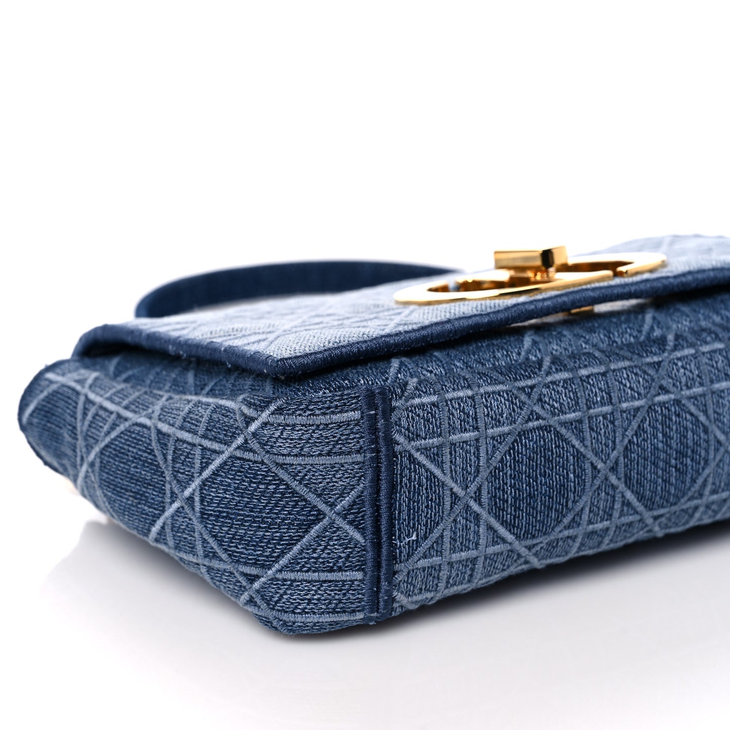 Denim Cannage Small Caro Bag Blue