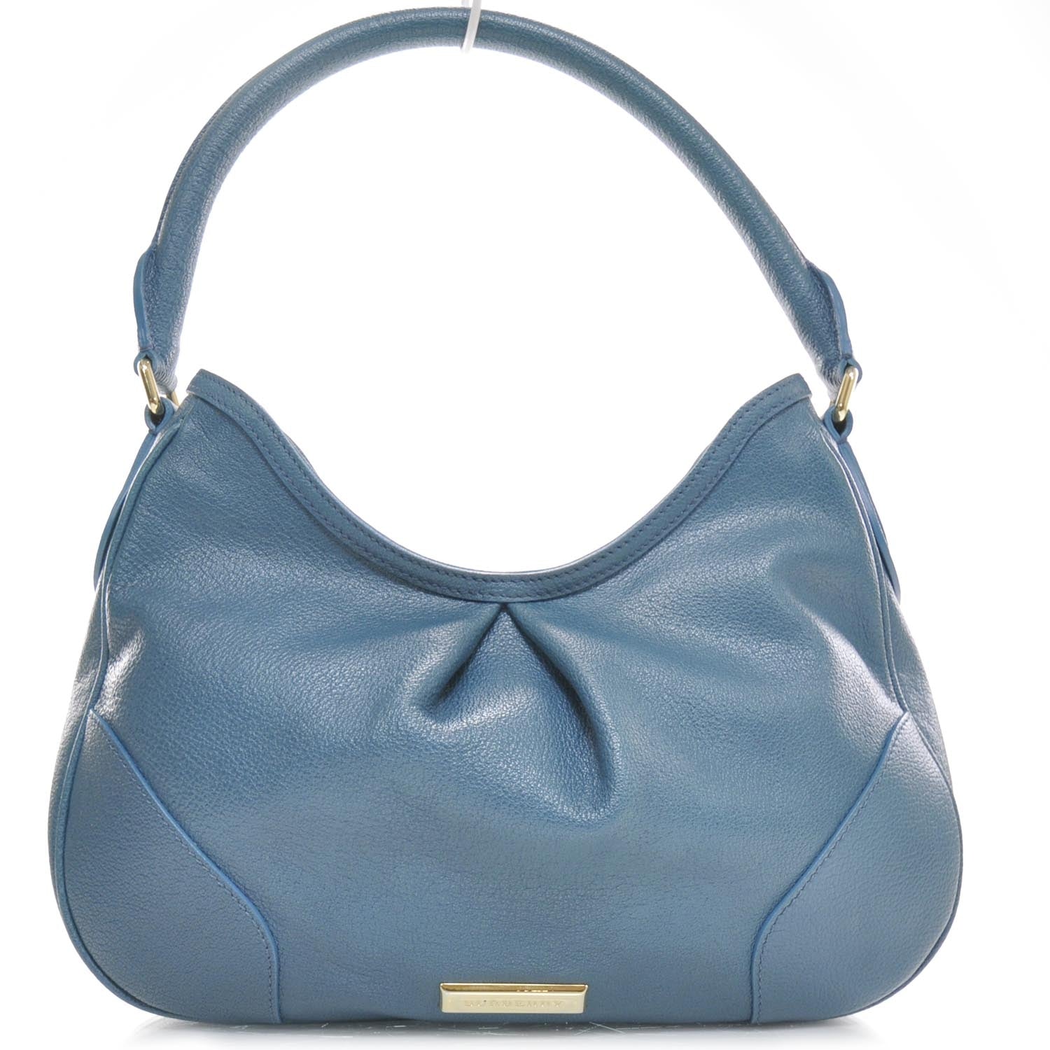 Burberry Leather Hernville Small Hobo Kingfisher Blue 1 of 10