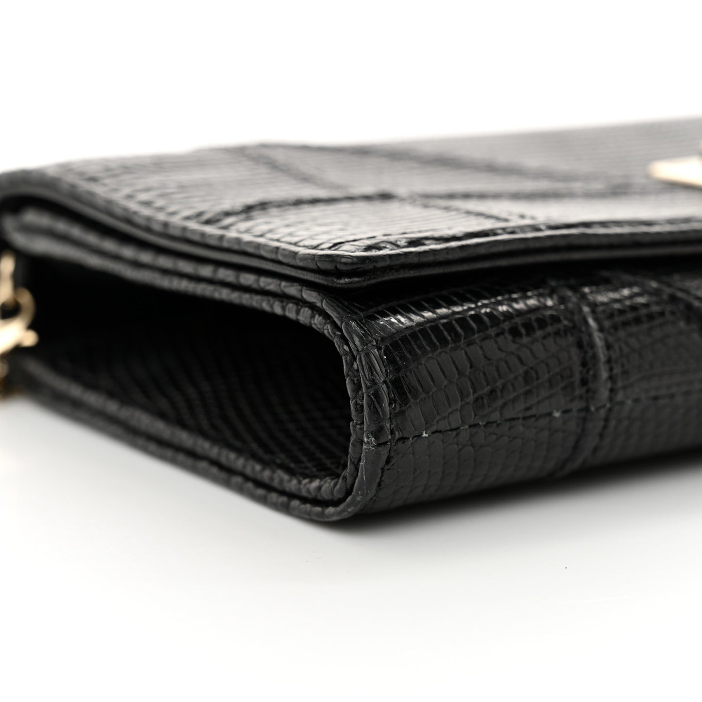 Lizard Diorama Croisiere Chain Wallet Black