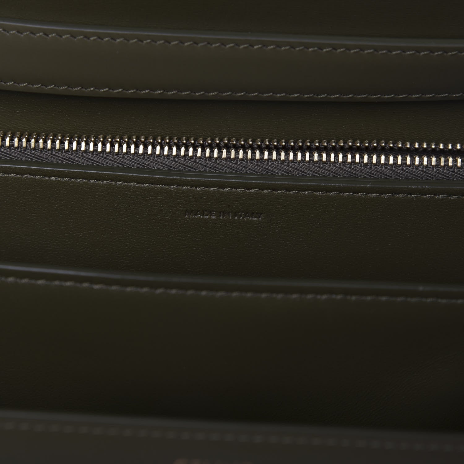 Celine Box Calfskin Classic Box Medium Flap Bag Army Green 14 of 21