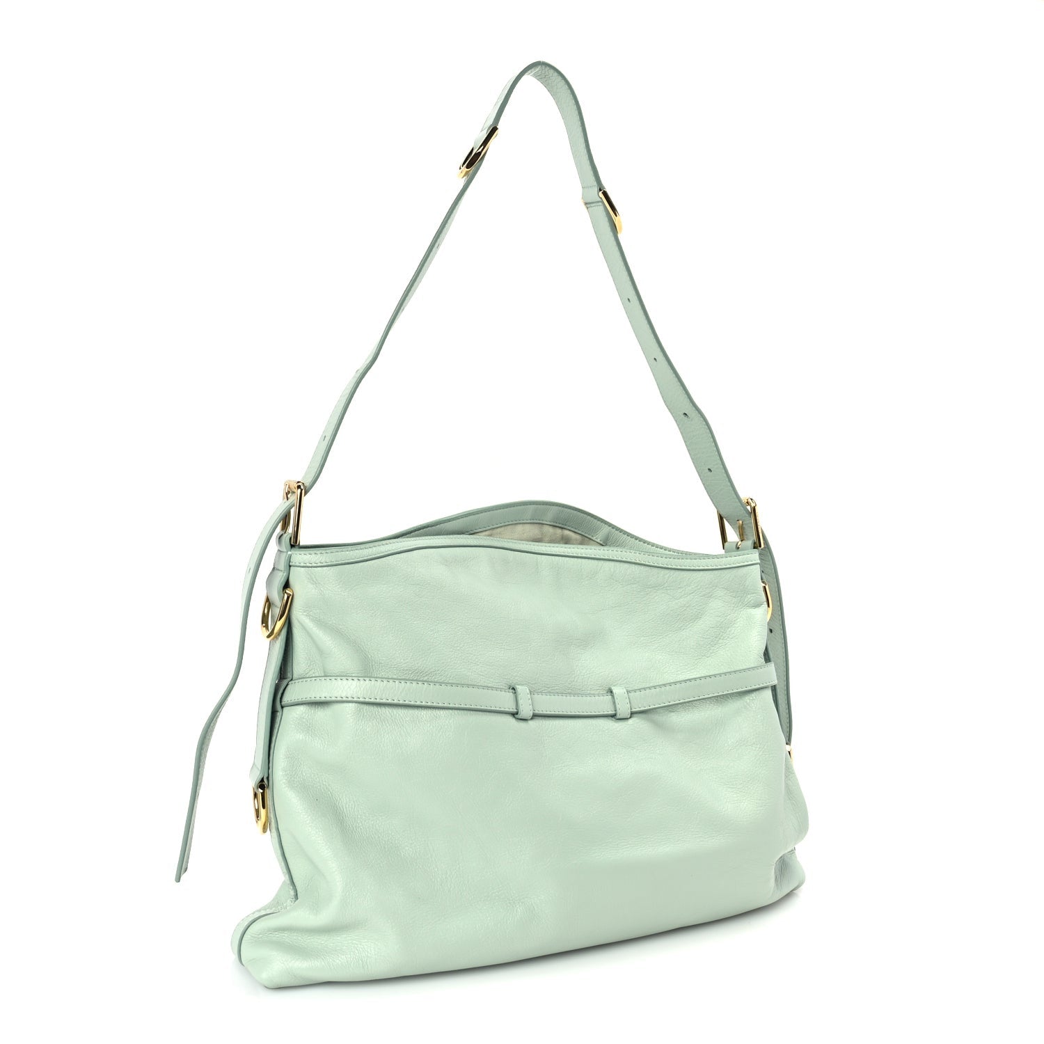Givenchy Calfskin Medium Voyou Bag Celadon 2 of 8