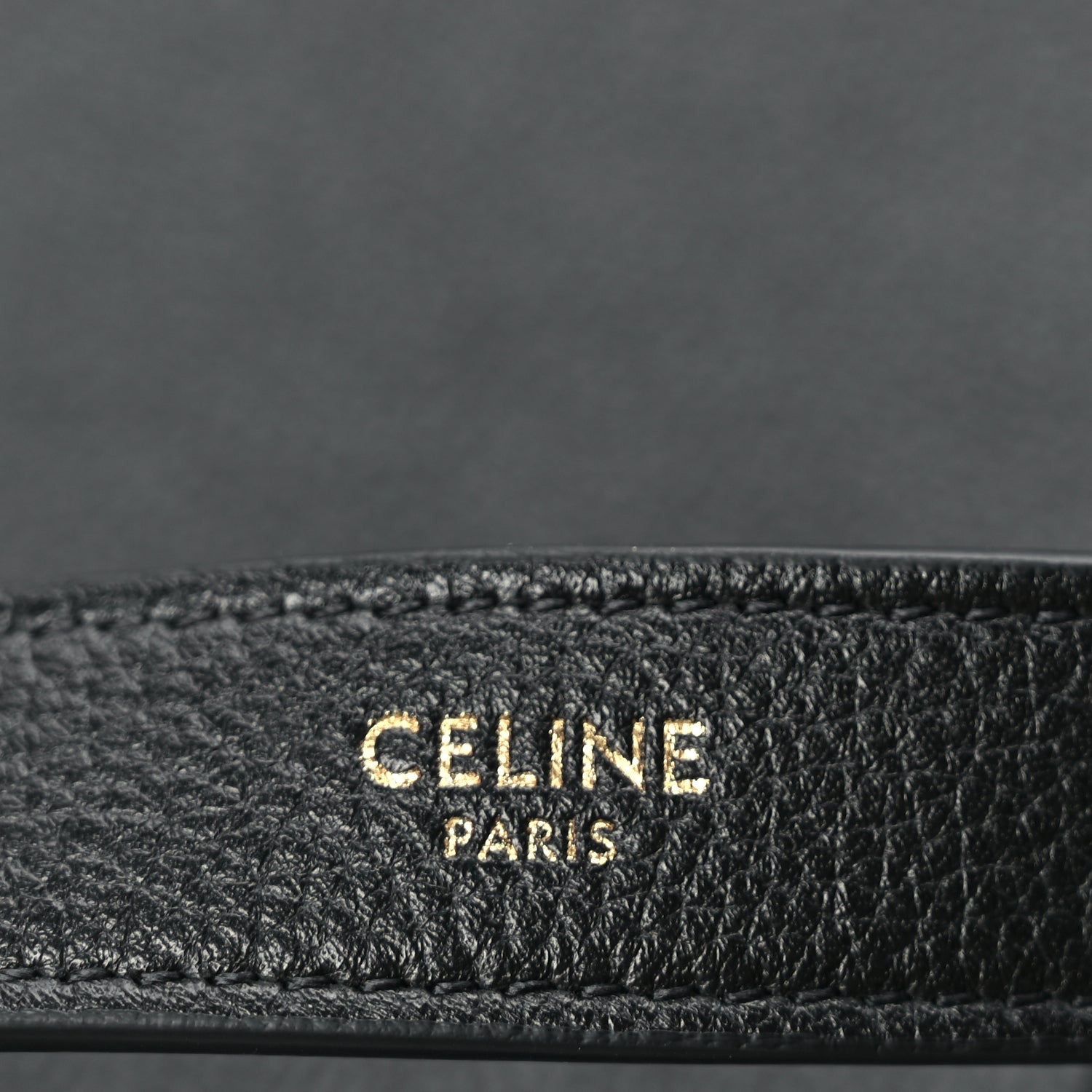 Celine Supple Calfskin Cuir Triomphe Large Heloise Shoulder Bag Black 6 of 9