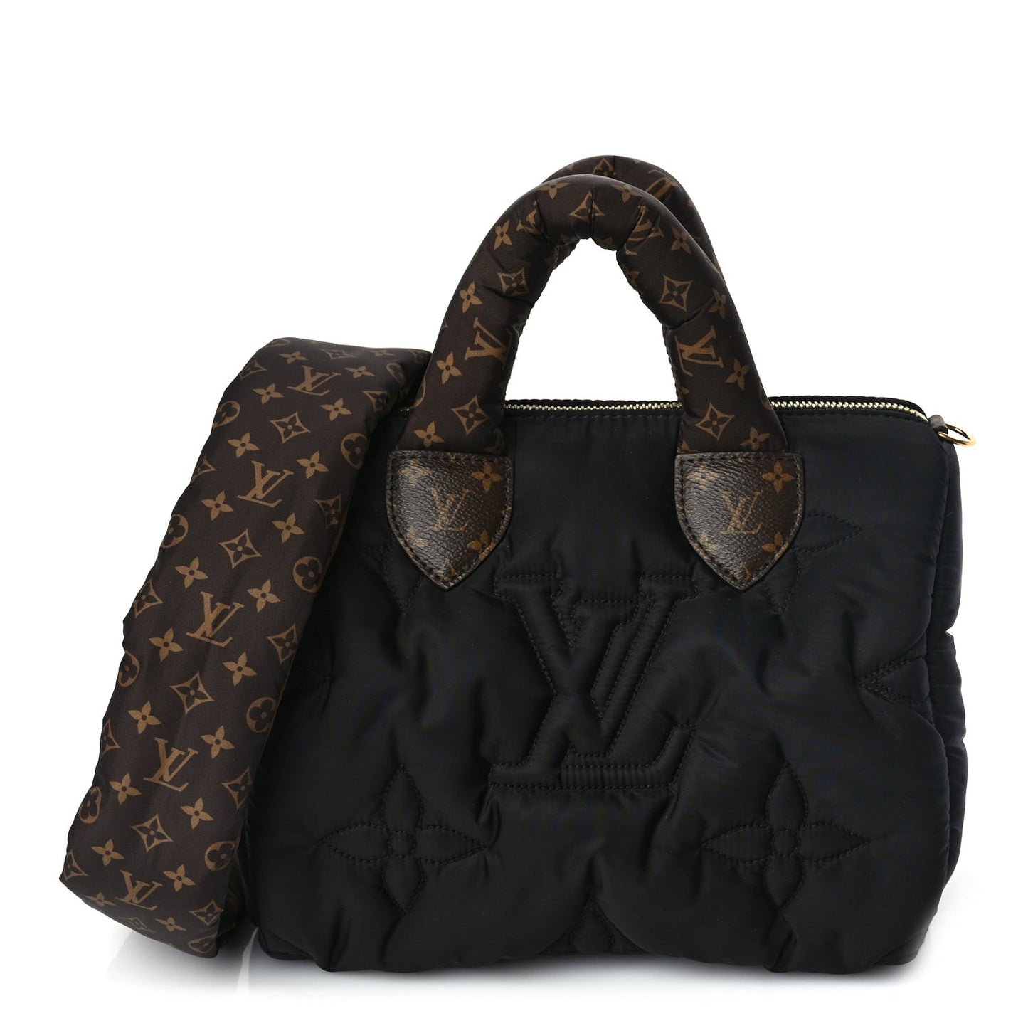 Econyl Mini Monogram Pillow Speedy Bandouliere 25 Black