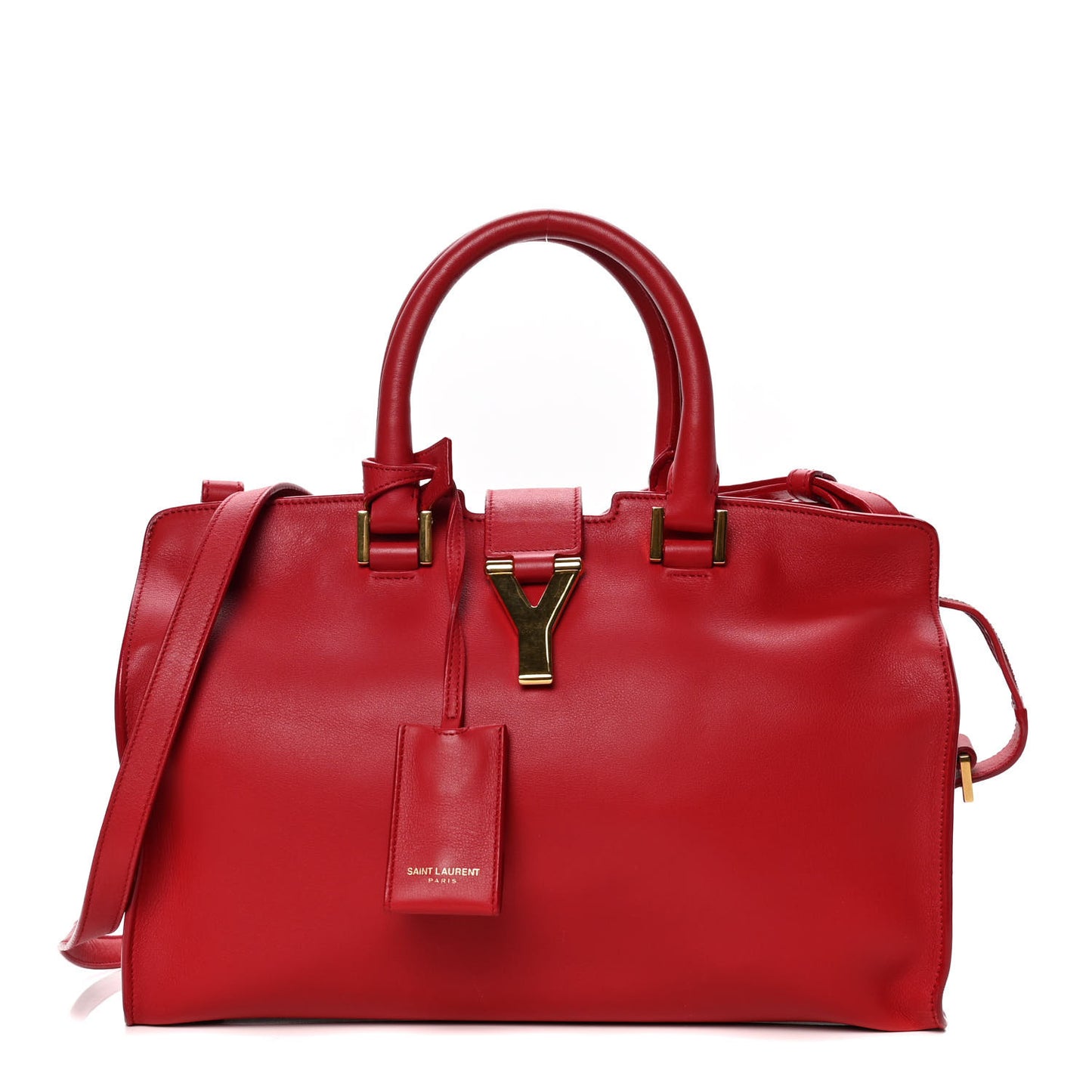 Calfskin Small Classic Y Cabas Red