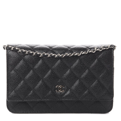 Chanel Caviar Quilted Wallet On Chain WOC Black 1 of 9