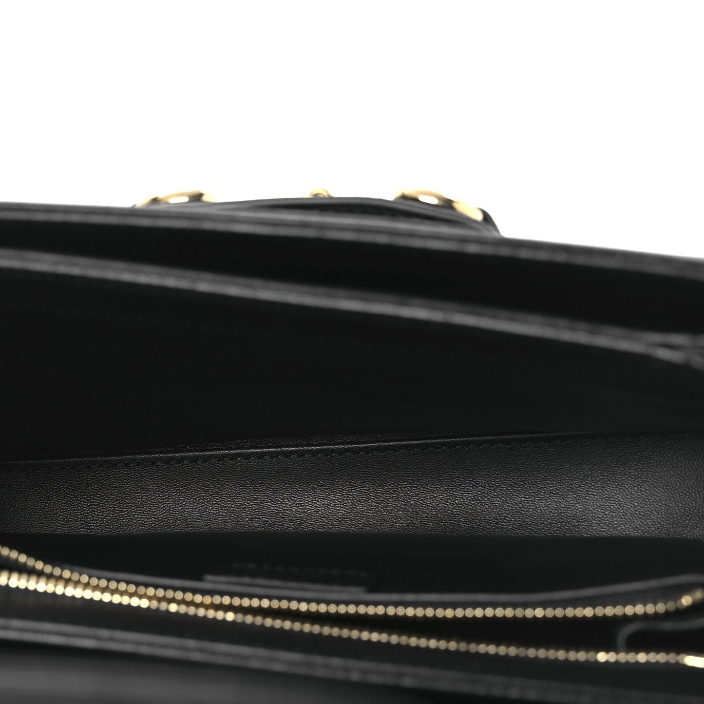 Sakai Be Green Calfskin Shearling Horsebit 1955 Shoulder Bag Black