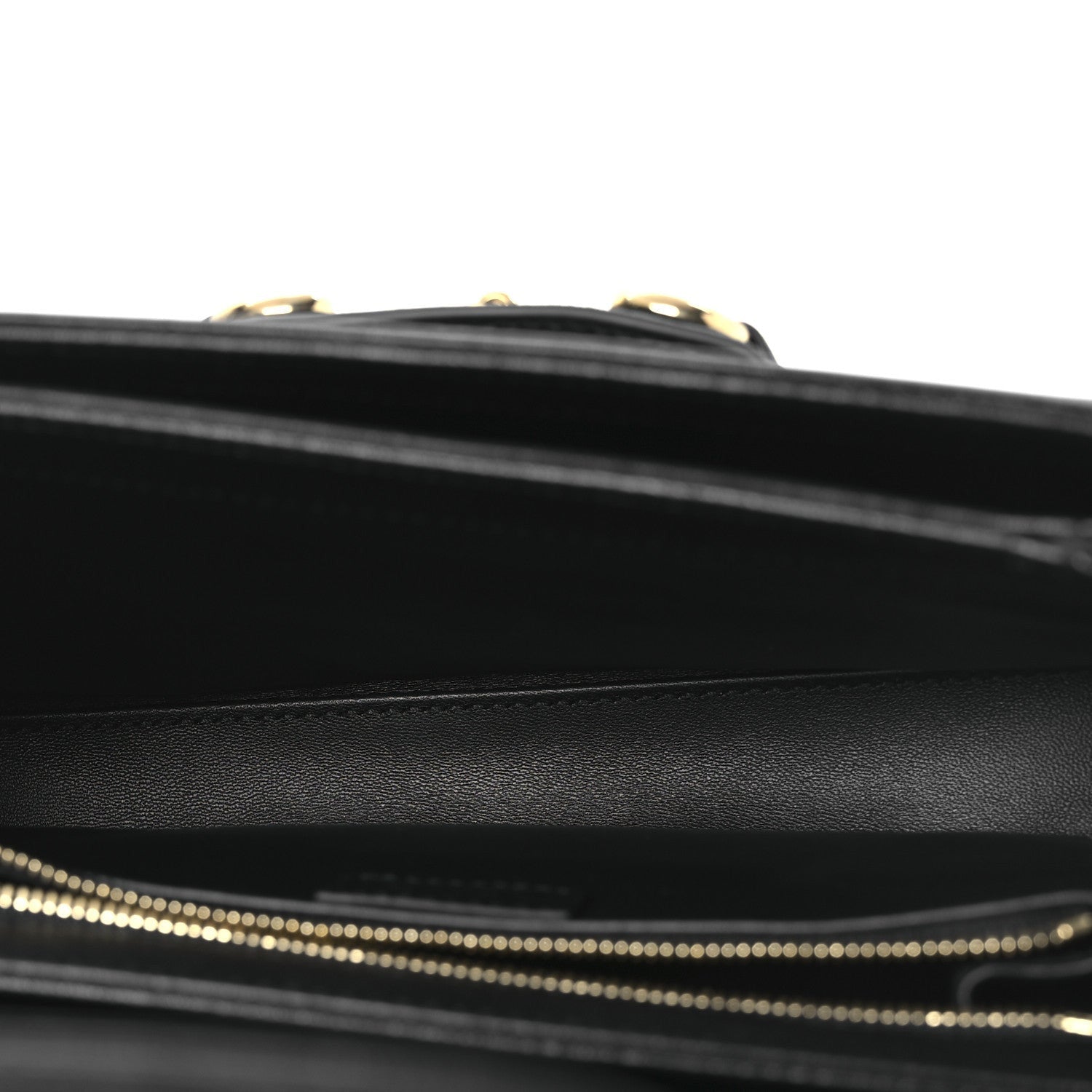 Gucci Sakai Be Green Calfskin Shearling Horsebit 1955 Shoulder Bag Black 5 of 7