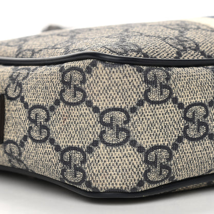 Gucci GG Supreme Monogram Web Small Shoulder Bag Navy 8 of 9