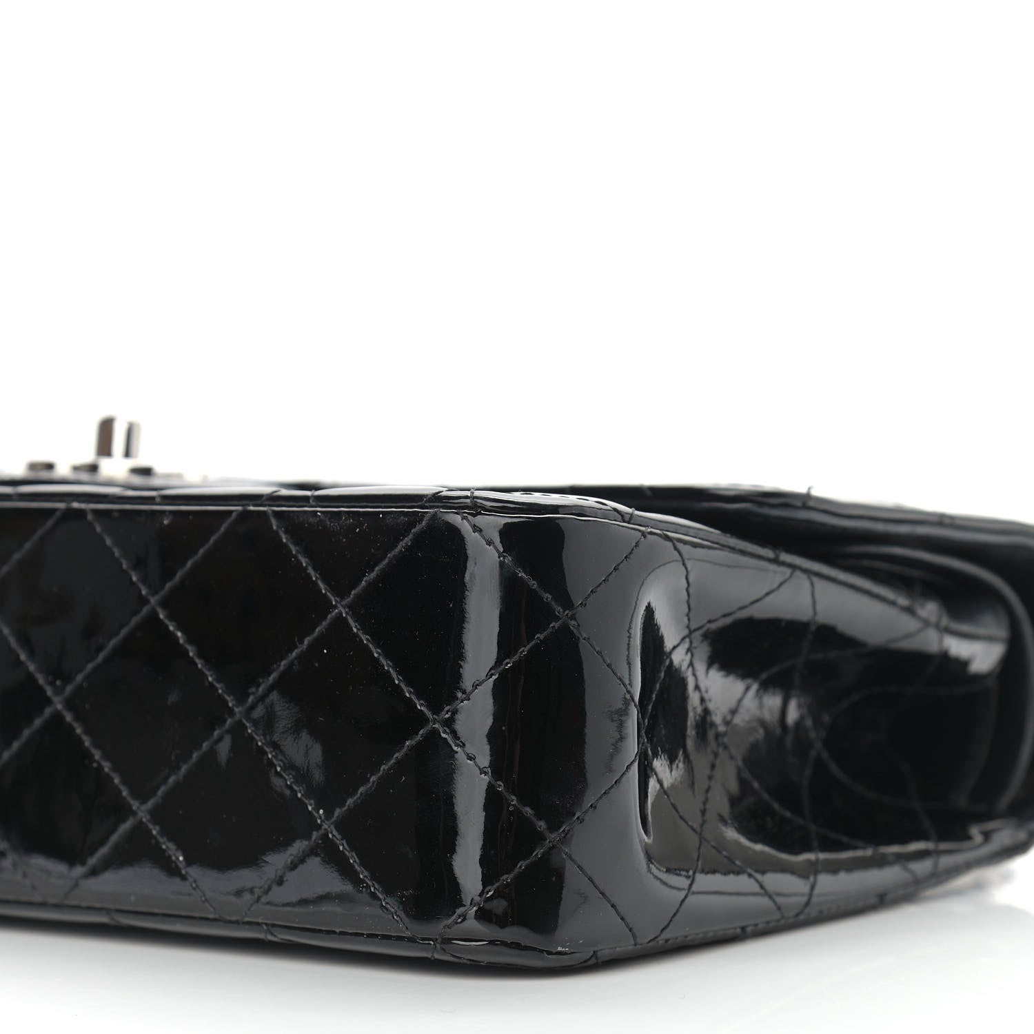 Chanel Patent Quilted Medium Double Flap Black 10 of 16