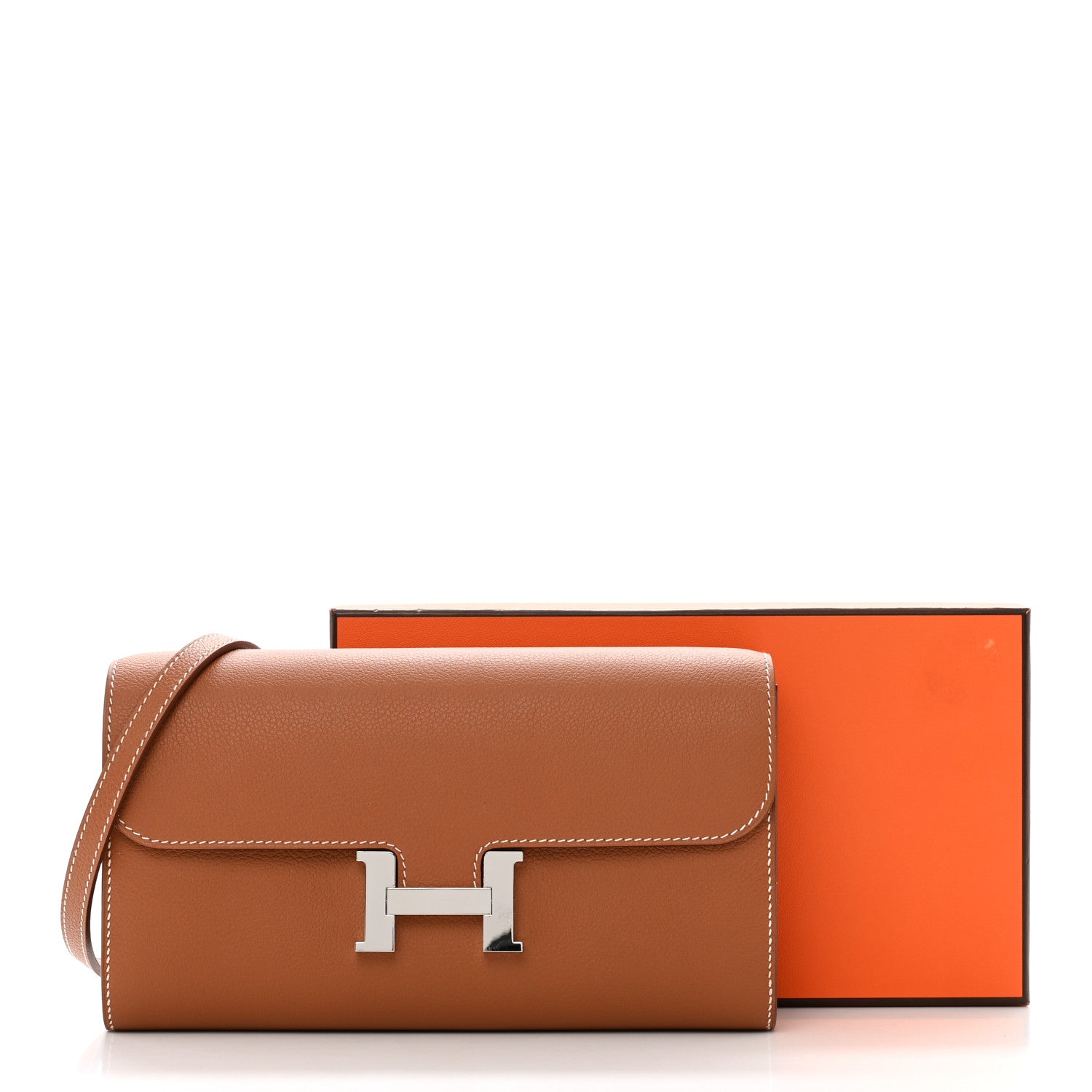 Hermes Evercolor Constance Wallet To Go Gold 8 of 8