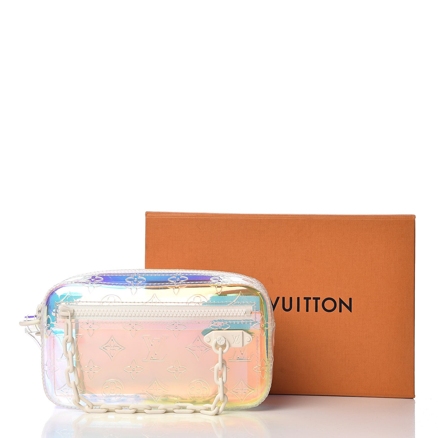 PVC Monogram Pochette Volga Iridescent Prism