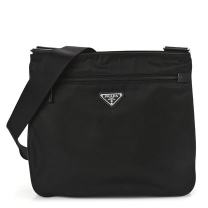 Prada Nylon Messenger Bag Black 1 of 8