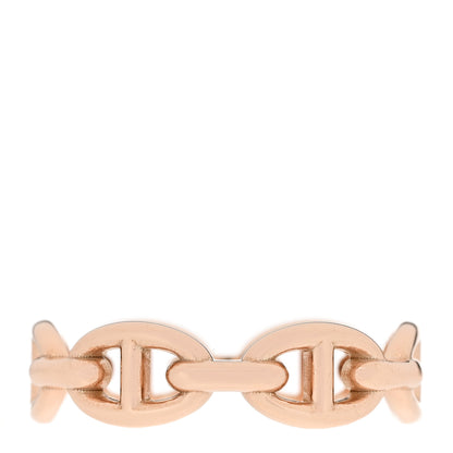 Hermes 18K Rose Gold PM Chaine d'Ancre Enchainee Ring 57 8 3 of 9