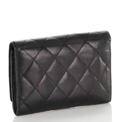 Chanel Calfskin Quilted Cambon Flap Wallet Black 3 of 7