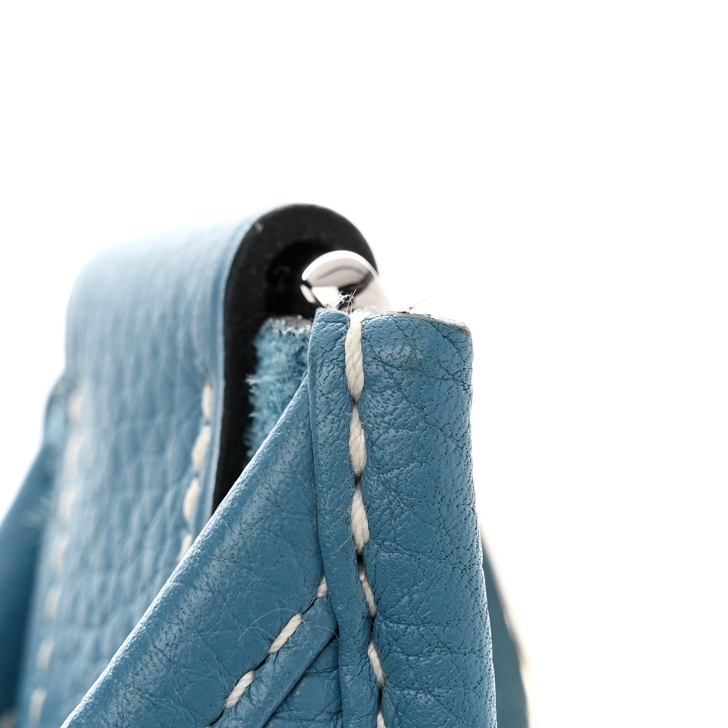 Hermes Taurillon Clemence Evelyne III PM Blue Jean 11 of 11