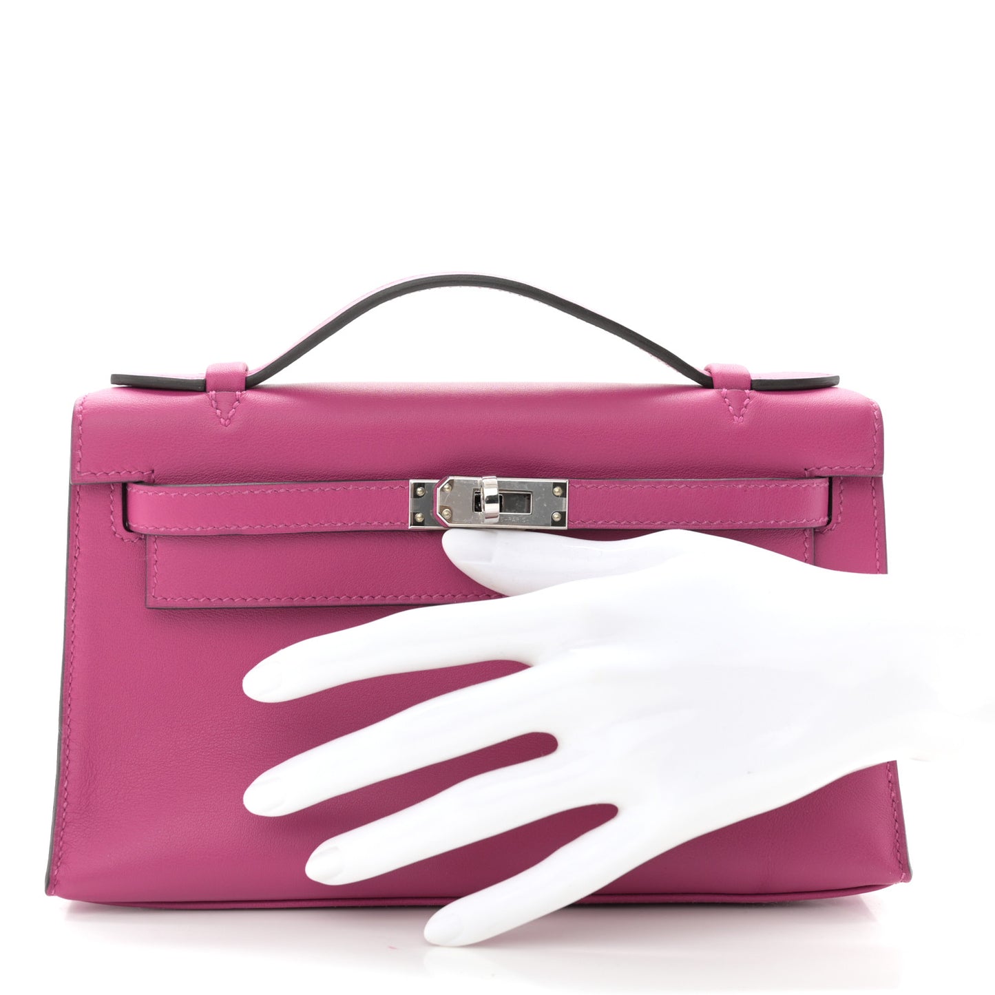 Swift Kelly Pochette Clutch Rose Pourpre