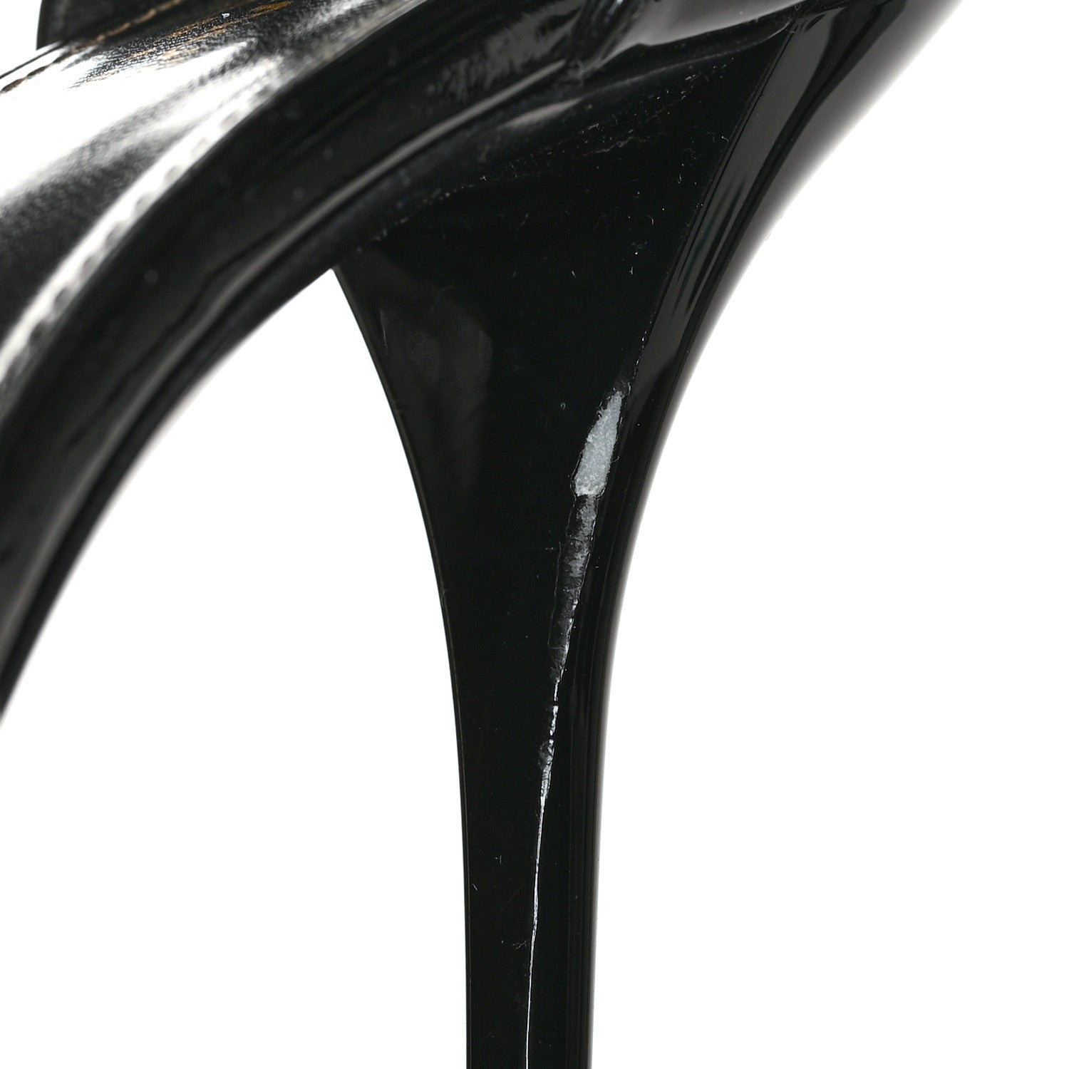 Saint Laurent Patent Cassandra 100 Sandals 38.5 Black 8 of 8