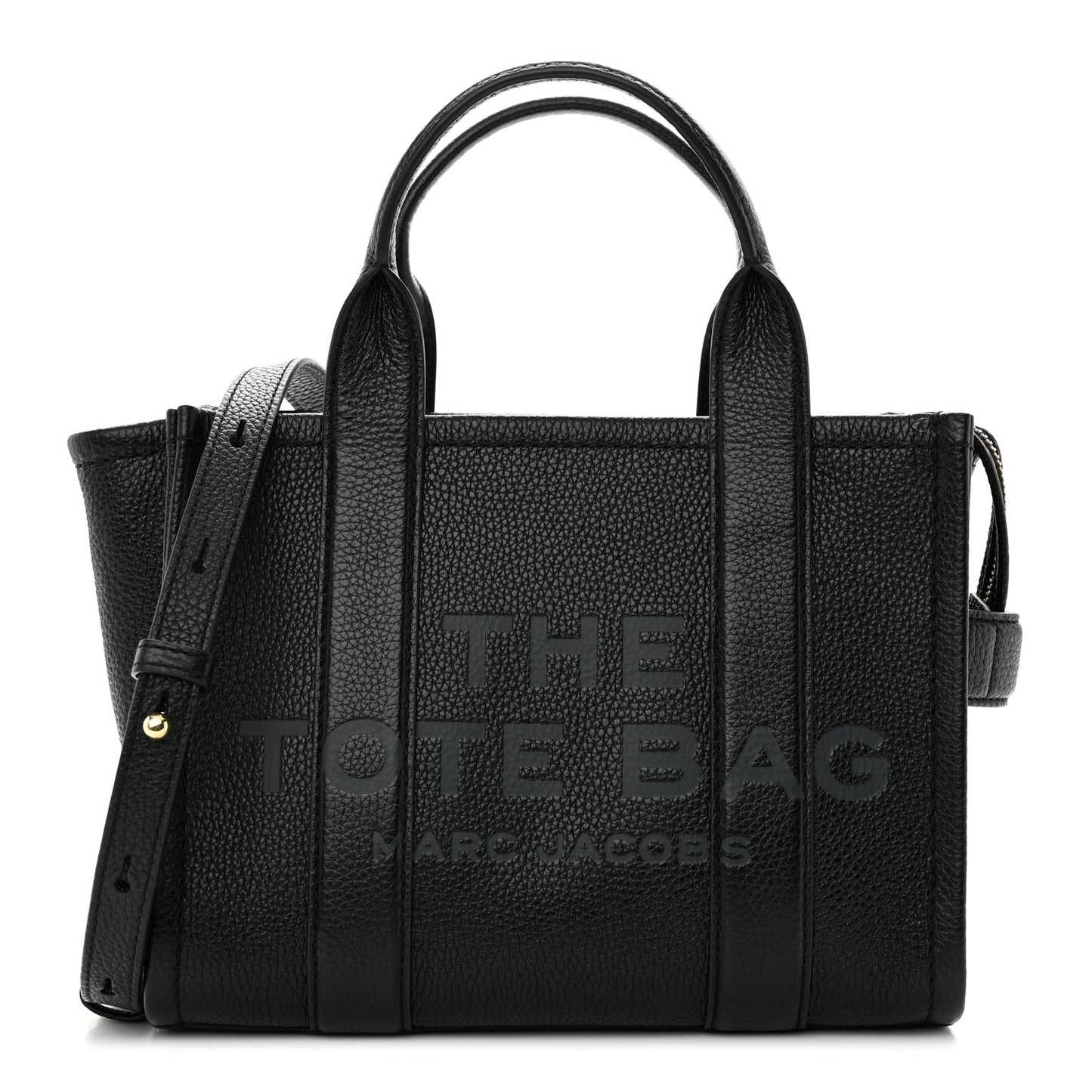 Grained Calfskin Small The Tote Bag Black