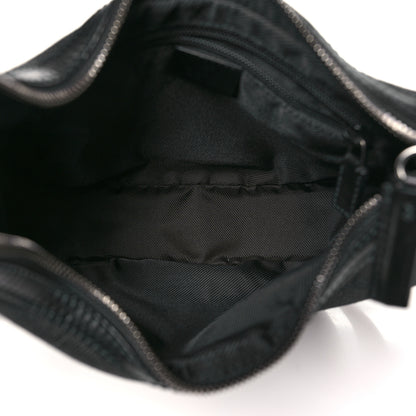 Gucci Denim Monogram Shoulder Bag Black 5 of 11