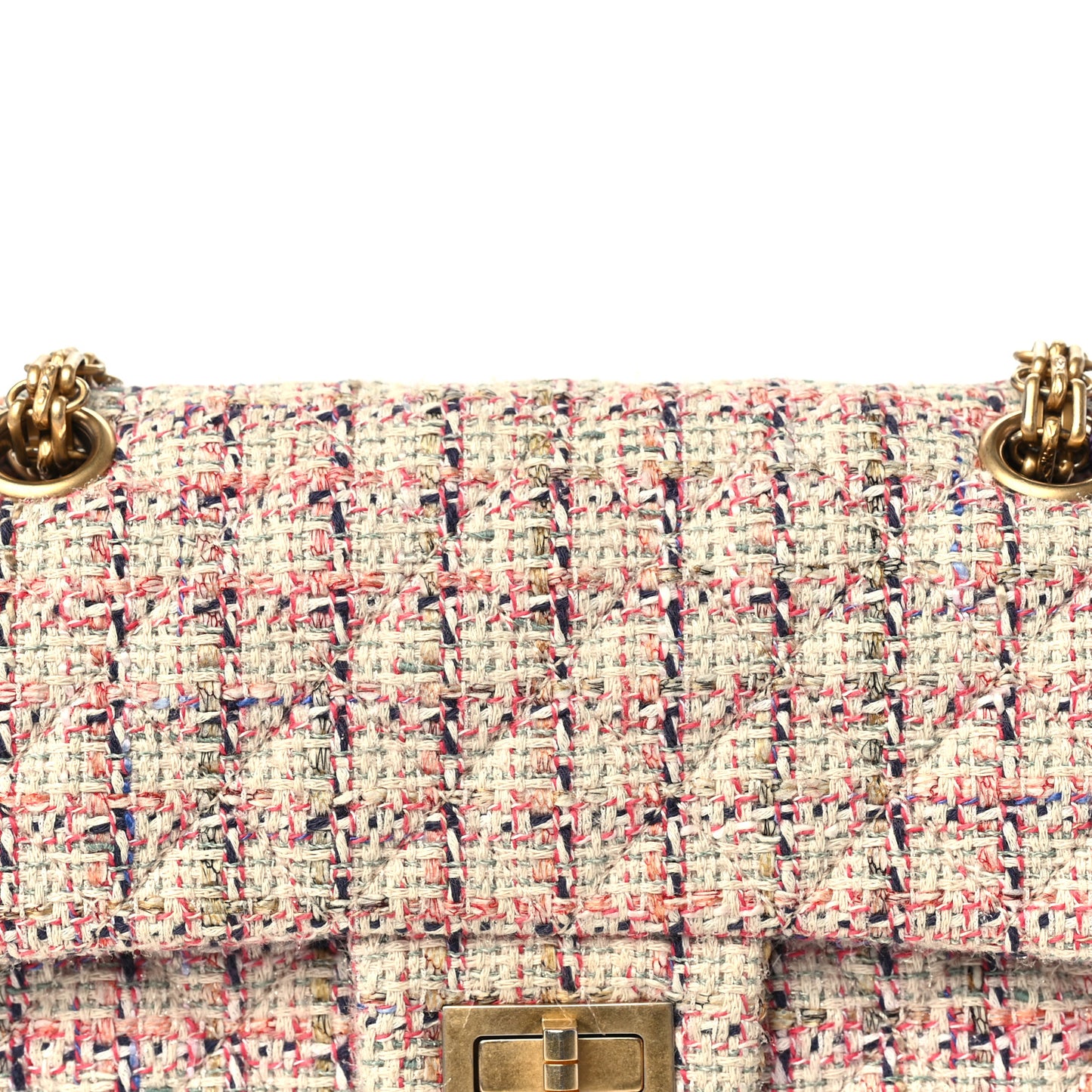 Tweed Quilted 2.55 Reissue Mini Flap Multicolour