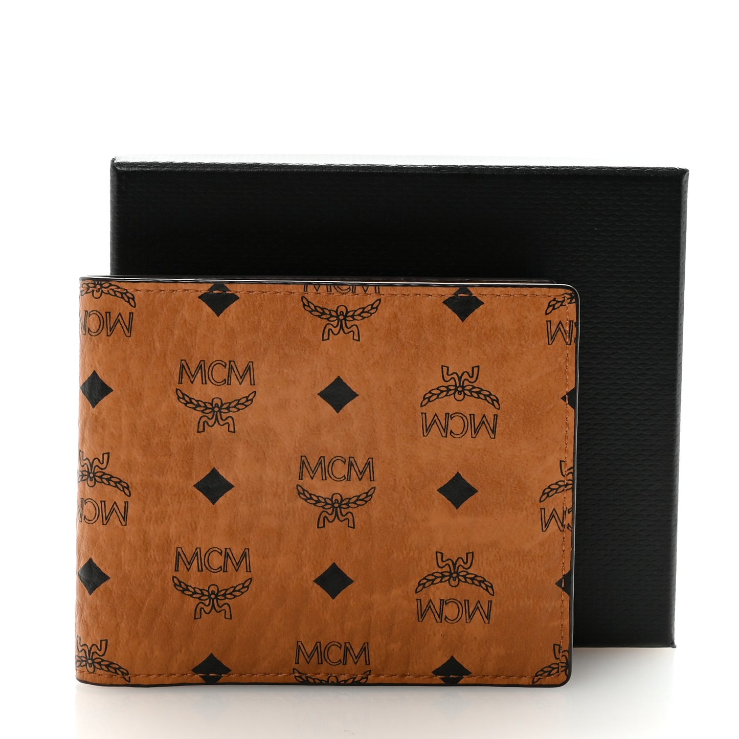 Visetos Small Flap Wallet Cognac