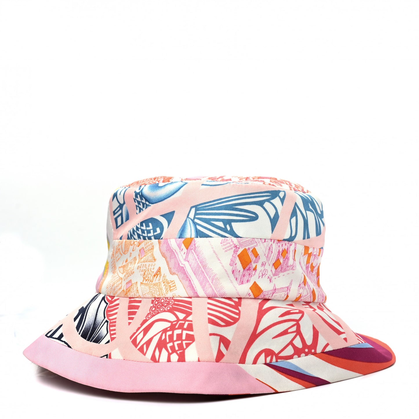 Silk Carla Patchwork Bucket Hat 57