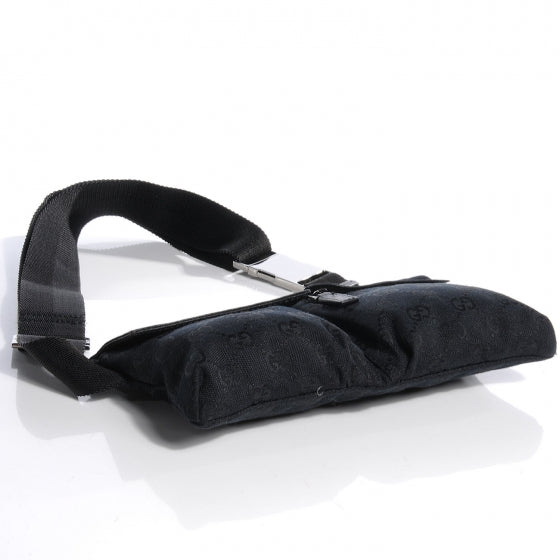 Gucci GG Monogram Double Pocket Belt Bag Black 4 of 9