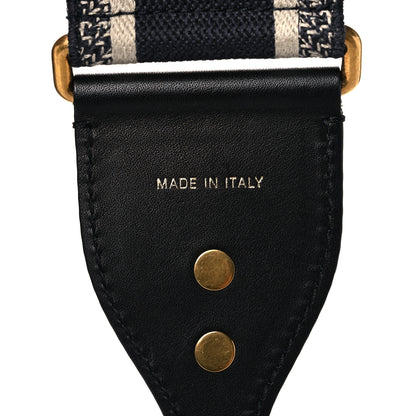 Christian Dior Canvas Embroidered Shoulder Strap Black 4 of 10