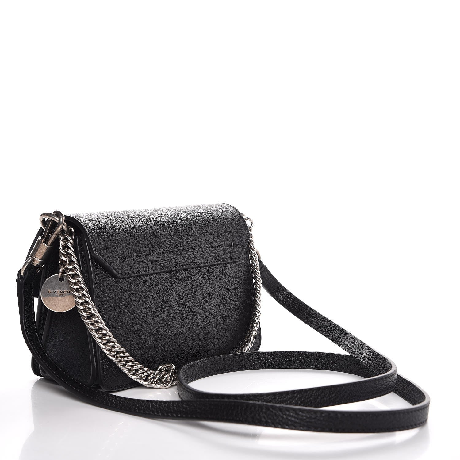Givenchy Goatskin Mini GV3 Shoulder Bag Black 3 of 7