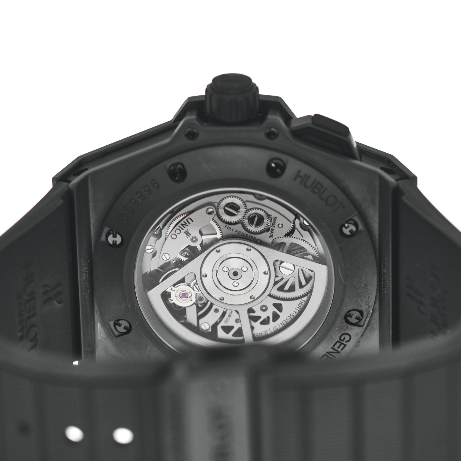 Hublot Ceramic Rubber 48mm Big Bang King Power Unico GMT Skeleton World Time Automatic Watch Black 771.CI.1170.RX 4 of 4
