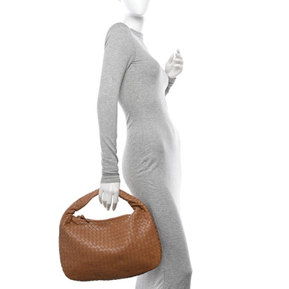 Bottega Veneta Nappa Intrecciato Embossed Medium Veneta Hobo Camel 2 of 11
