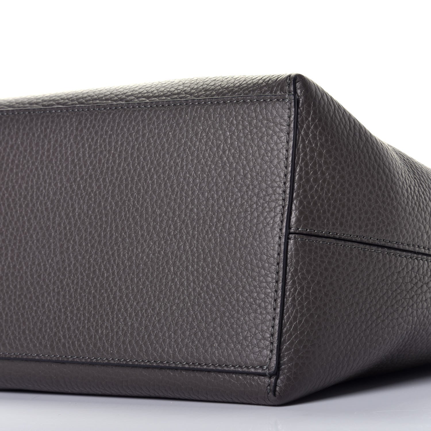 Valentino Garavani Grained Calfskin Rockstud Shoulder Tote Graphite 8 of 8