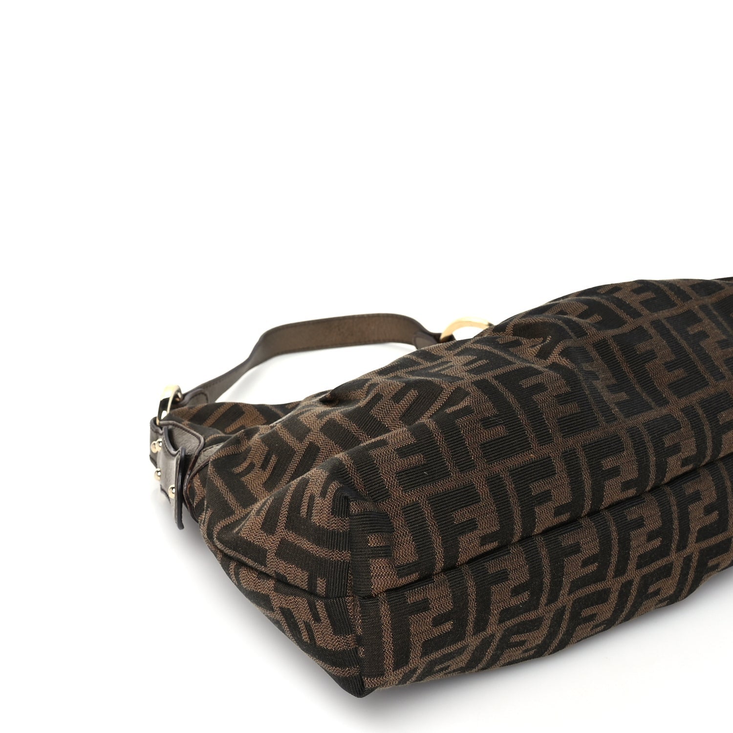 Fendi Zucca Cuoio Lucido Chef Hobo Tobacco 7 of 8