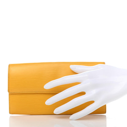 Louis Vuitton Epi Sarah Wallet Citron 2 of 8