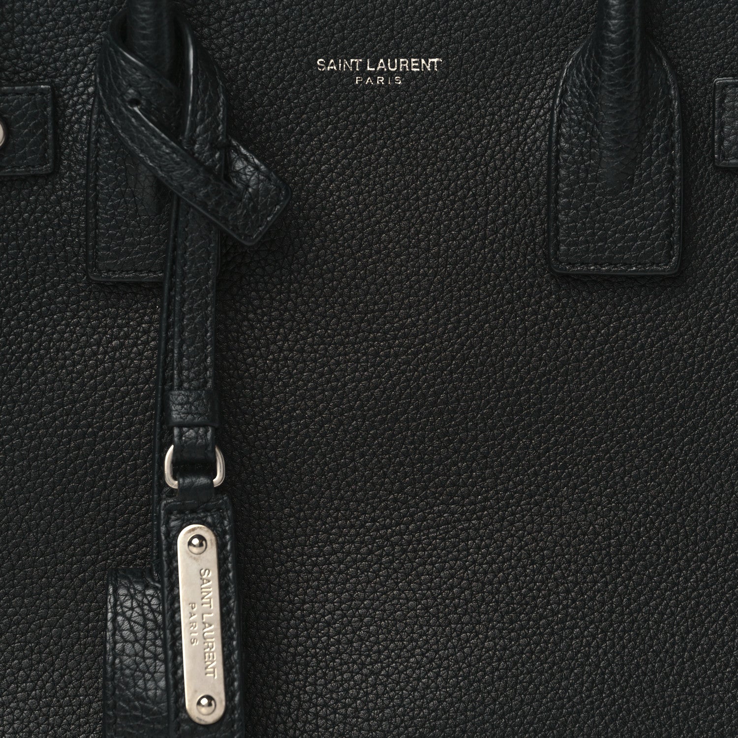 Saint Laurent Grained Calfskin Baby Sac De Jour Souple Black 8 of 10