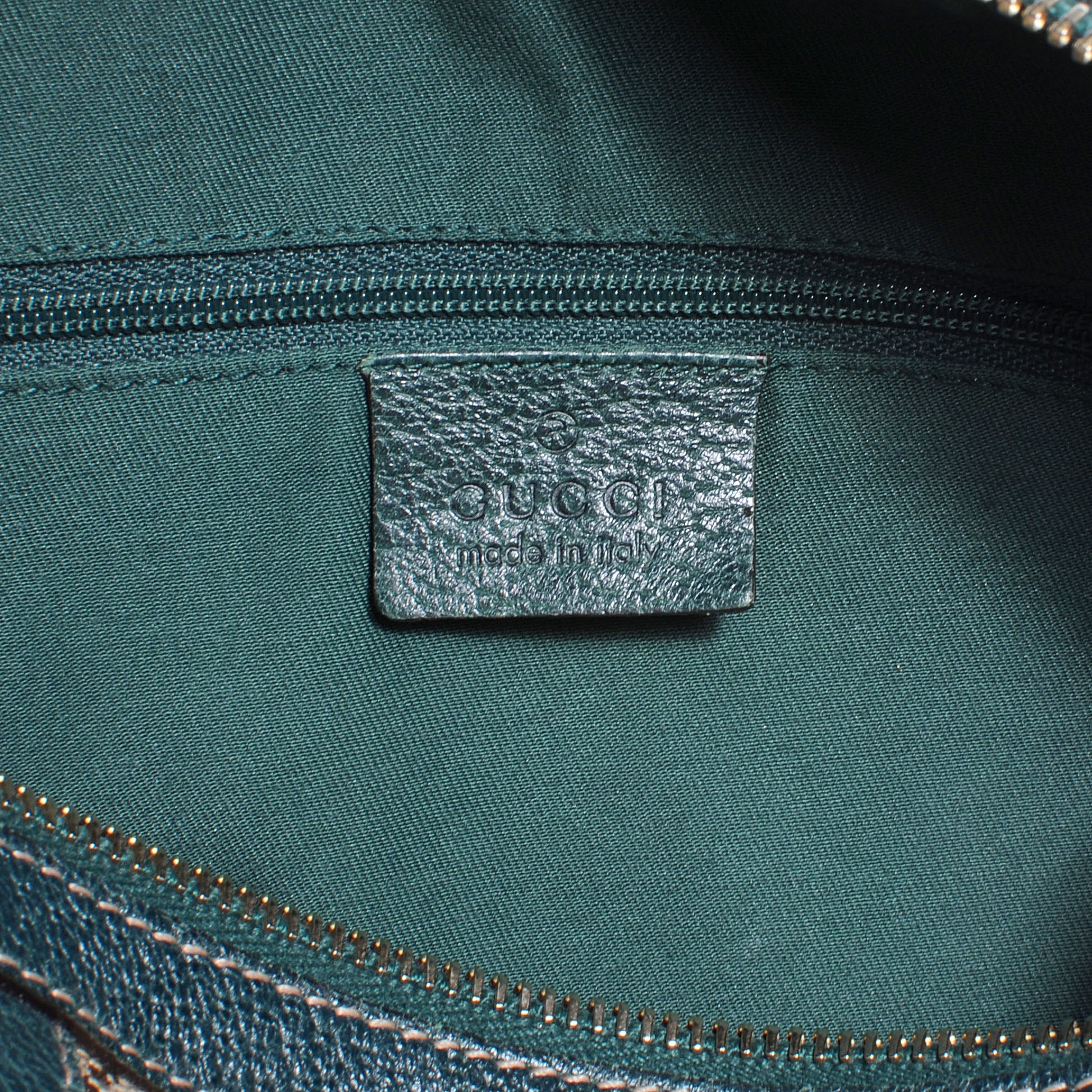 Gucci Monogram Small Abbey Boston Green 6 of 7